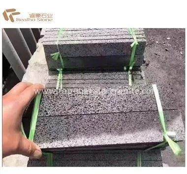 Placas de basalto negro para pavimentación exterior y revestimiento