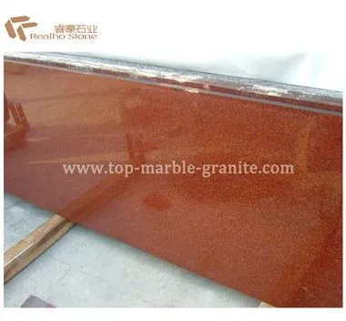 Losas de granito fabricadas en rojo natural