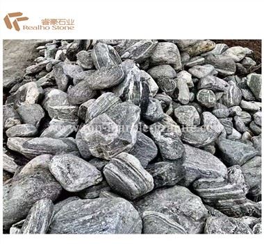 Guijarros de piedra de río de gran tamaño para paisajismo