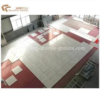 Azulejos de mármol blanco de Aran de piedra beige turca