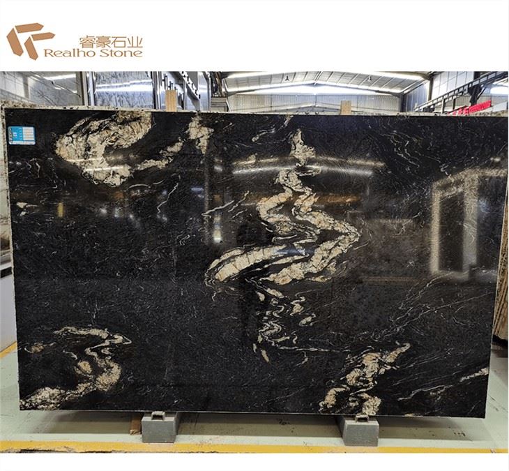 Losa de granito black fusion pulido