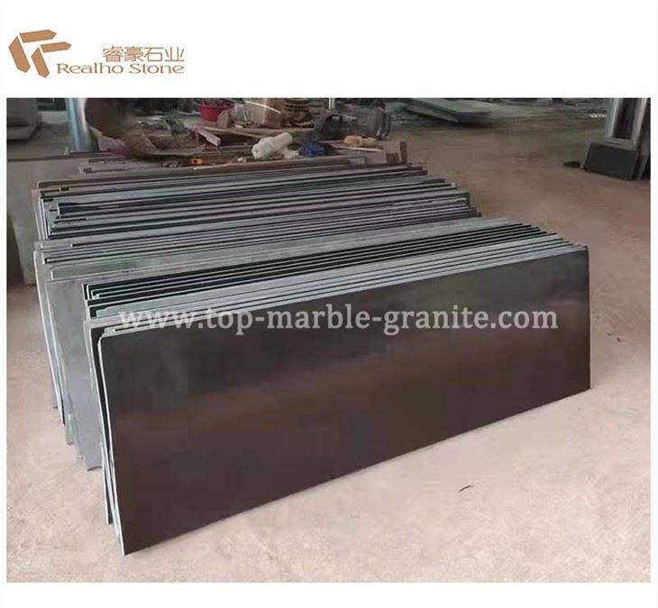 Black granite slab for tile