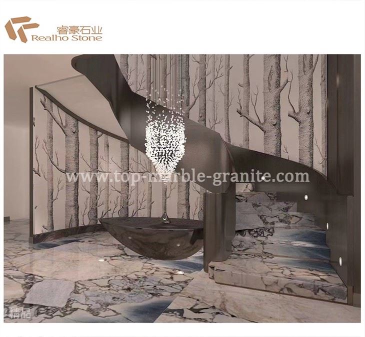 blue marble floor