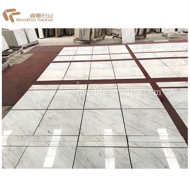 China Piedra Natural Carrara Mármol Blanco Revestimientos de Pared/Piso para Cocina Baño Proyecto De Hotel