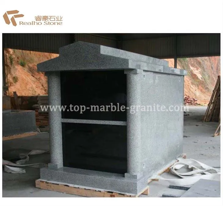 Columbario de granito premontado de cementerio personalizado