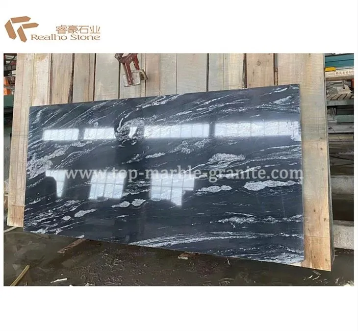 Precio de fábrica Nero Fantasy Black Granite Tile