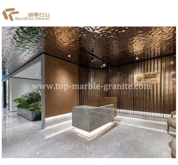 Fatty grey marble for inside decoration