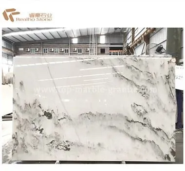 Paisaje Losa de mármol blanco China Pintura natural Piedra