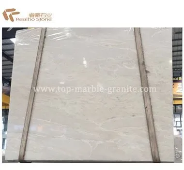 Losa natural de mármol blanco Bianco Rhino para la decoración interior del baño de la cocina