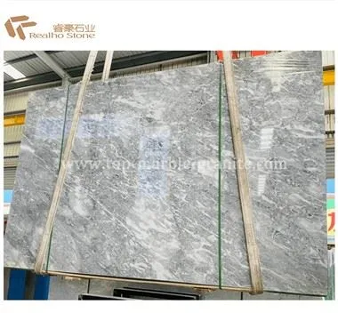 Losa de mármol gris hielo real pulido