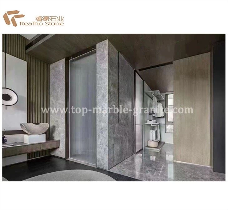 marble tile bathroom floor
