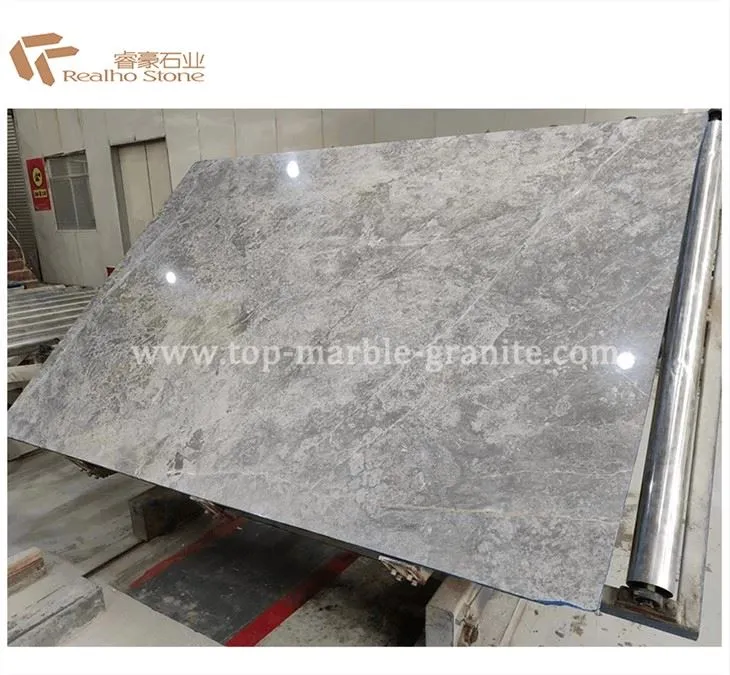 Turkey Light Grey Marble Slab Polished