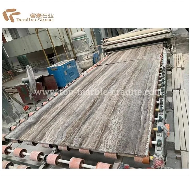 grey travertine tiles