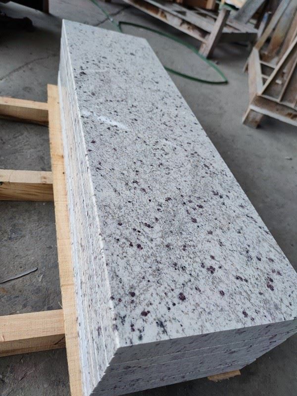 white rose granite slab